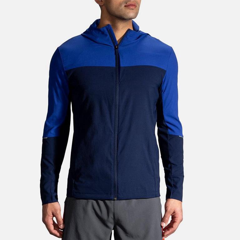 Brooks Canopy - Mens Running Jackets - Blue (47315JPVT)